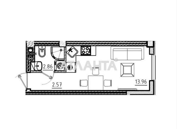 1-room apartment apartment by the address st. Nedelina (area 20 m²) - Atlanta.ua - photo 2
