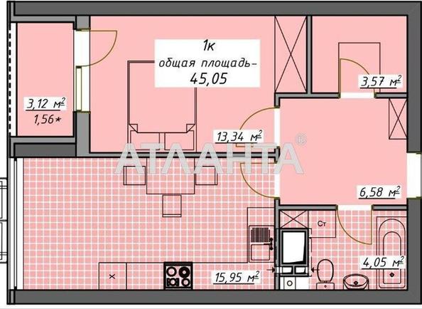 1-кімнатна квартира за адресою Курортний пров. (площа 45,1 м²) - Atlanta.ua - фото 4