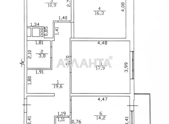 3-комнатная квартира по адресу ул. Среднефонтанская (площадь 91 м²) - Atlanta.ua - imageAlt 2