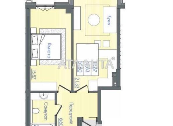 1-комнатная квартира по адресу Фонтанская дор. (площадь 50,4 м²) - Atlanta.ua