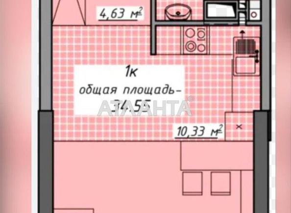 1-room apartment apartment by the address st. Kurortnyy per (area 34,8 m²) - Atlanta.ua - photo 11