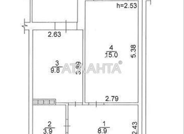 1-room apartment apartment by the address st. Lesnaya (area 42 m²) - Atlanta.ua - photo 10