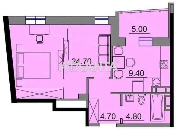 1-кімнатна квартира за адресою вул. Скісна (площа 47 м²) - Atlanta.ua - фото 2