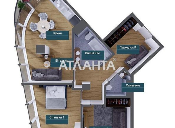 2-комнатная квартира по адресу Французский бул. (площадь 136,9 м²) - Atlanta.ua - фото 2
