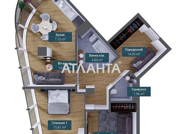 2-комнатная квартира по адресу Французский бул. (площадь 112,5 м²) - Atlanta.ua - фото 2