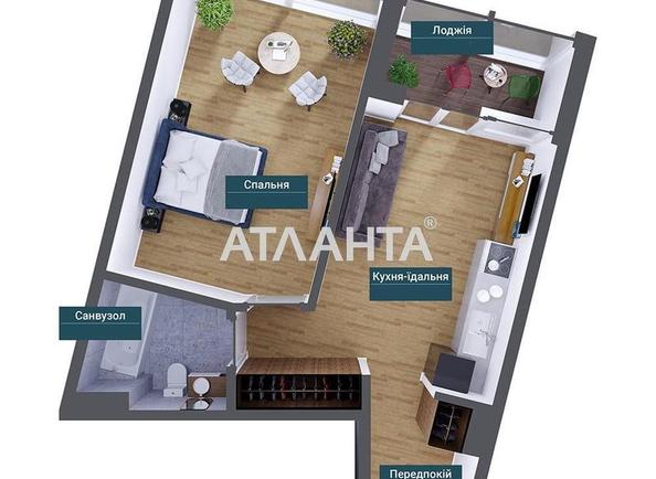 1-кімнатна квартира за адресою вул. Французький бульв. (площа 51,8 м²) - Atlanta.ua - фото 2