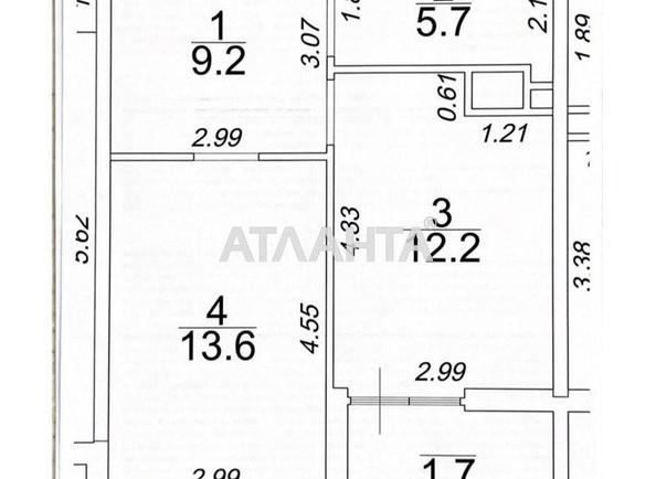1-комнатная квартира по адресу ул. Краснова (площадь 43 м²) - Atlanta.ua - фото 15
