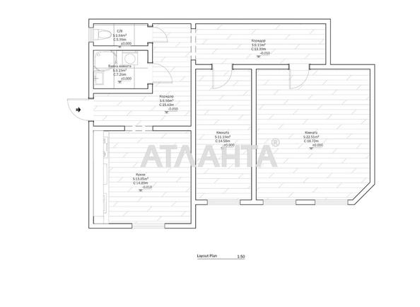 2-комнатная квартира по адресу ул. Канатная (площадь 87,2 м²) - Atlanta.ua - фото 24