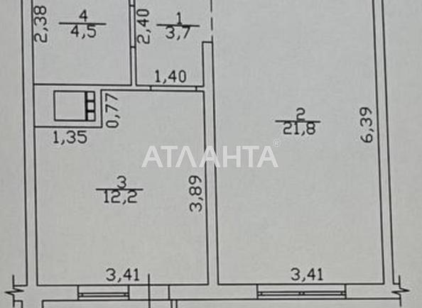 1-room apartment apartment by the address st. Lyustdorfskaya dor Chernomorskaya dor (area 43,2 m²) - Atlanta.ua - photo 13