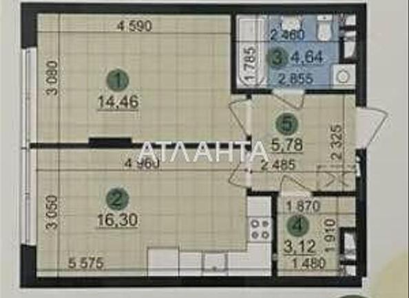 1-кімнатна квартира за адресою вул. Олександра Олеся (площа 44,3 м²) - Atlanta.ua - фото 8