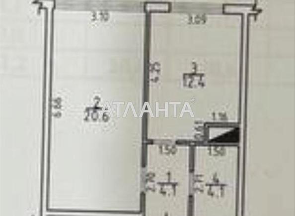 1-room apartment apartment by the address st. Zhemchuzhnaya (area 41,2 m²) - Atlanta.ua - photo 12