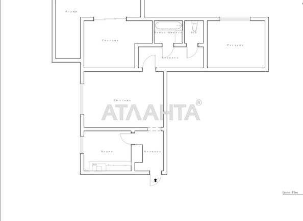 3-кімнатна квартира за адресою Фонтанська дор. (площа 69,4 м²) - Atlanta.ua - фото 21