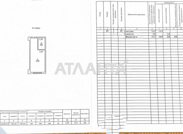 1-кімнатна квартира за адресою вул. Боровського Миколи (площа 17,7 м²) - Atlanta.ua - фото 8