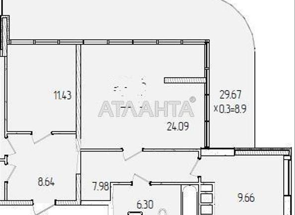 3-комнатная квартира по адресу ул. Краснова (площадь 97,6 м²) - Atlanta.ua