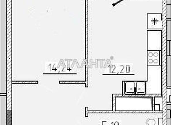 1-комнатная квартира по адресу ул. Краснова (площадь 45,5 м²) - Atlanta.ua