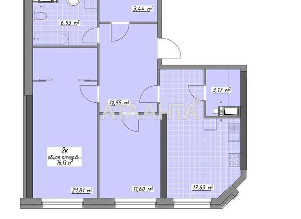 2-комнатная квартира по адресу Глушко ак. Пр. (площадь 76,1 м²) - Atlanta.ua - фото 20