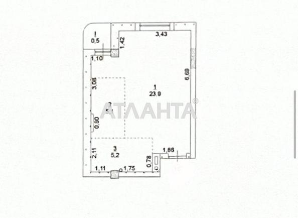 1-room apartment apartment by the address st. Malanova per (area 34,7 m²) - Atlanta.ua - photo 6