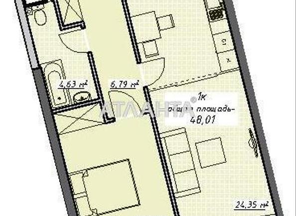 1-room apartment apartment by the address st. Kurortnyy per (area 48,0 m²) - Atlanta.ua - photo 3