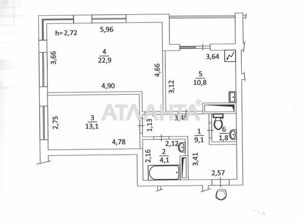 2-кімнатна квартира за адресою вул. Автозаводська (площа 67,1 м²) - Atlanta.ua - фото 11