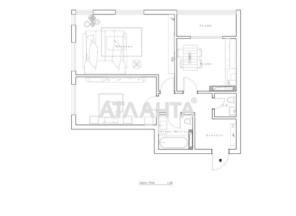 2-кімнатна квартира за адресою вул. Автозаводська (площа 67,1 м²) - Atlanta.ua - фото 16