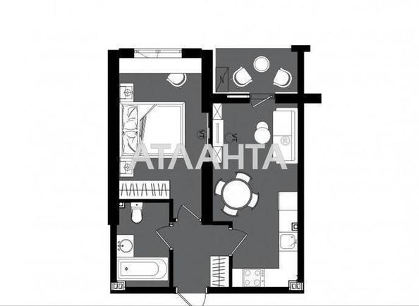 1-комнатная квартира по адресу ул. Дача Ковалевского (площадь 38,5 м²) - Atlanta.ua - фото 2