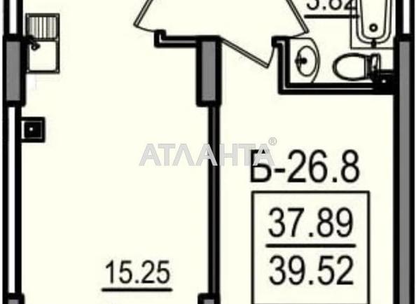1-кімнатна квартира за адресою вул. Дача Ковалевського (площа 40,7 м²) - Atlanta.ua - фото 7