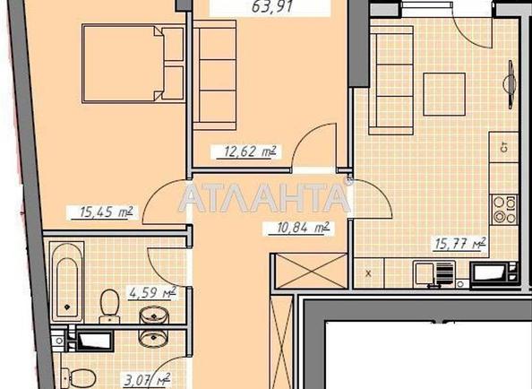 2-комнатная квартира по адресу Курортный пер. (площадь 63,2 м²) - Atlanta.ua