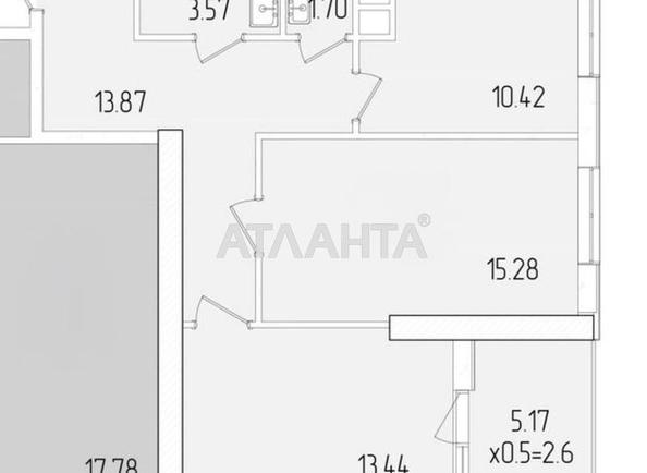 2-комнатная квартира по адресу ул. Краснова (площадь 60,5 м²) - Atlanta.ua - фото 23