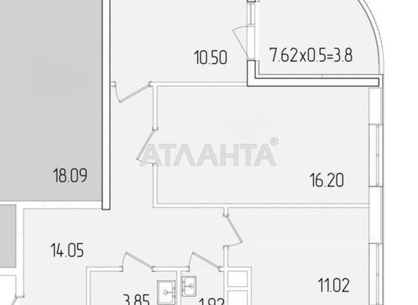 2-комнатная квартира по адресу ул. Краснова (площадь 61,1 м²) - Atlanta.ua - фото 23