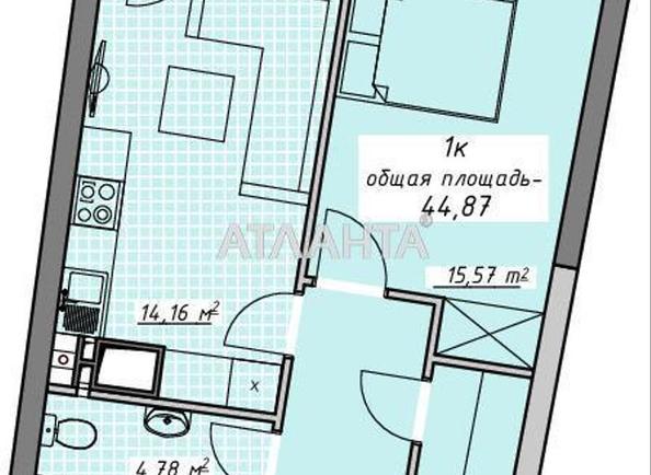 1-комнатная квартира по адресу Курортный пер. (площадь 44,9 м²) - Atlanta.ua - фото 7