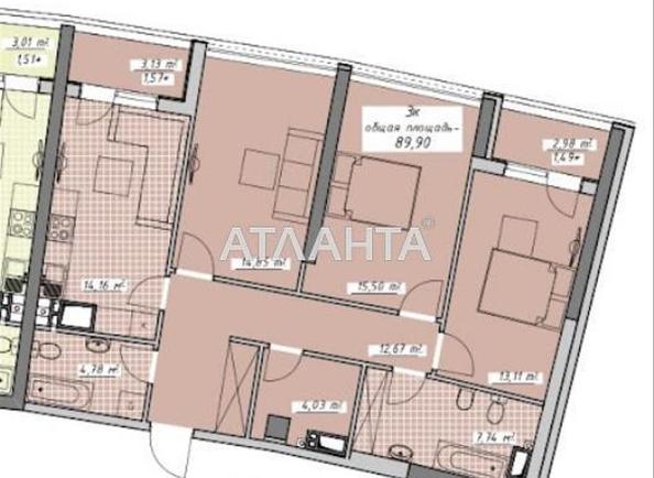 3-комнатная квартира по адресу Курортный пер. (площадь 90 м²) - фото 21 3-комнатная квартира по адресу Курортный пер. (площадь 90 м²) - Atlanta.ua - фото 21
