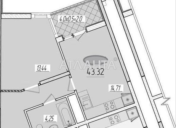 1-кімнатна квартира за адресою вул. Краснова (площа 43 м²) - Atlanta.ua - фото 10
