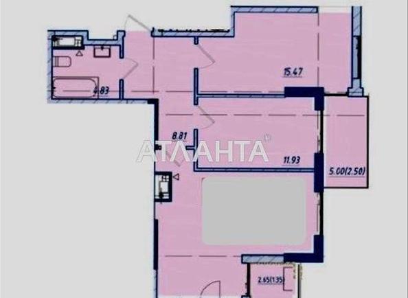 2-rooms apartment apartment by the address st. Posmitnogo (area 68,3 m²) - Atlanta.ua - photo 3