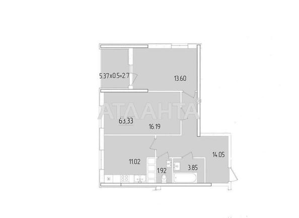 2-кімнатна квартира за адресою вул. Краснова (площа 63,3 м²) - Atlanta.ua - фото 6