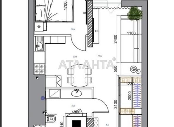 1-room apartment apartment by the address st. Topolinnyy per (area 32 m²) - Atlanta.ua - photo 7