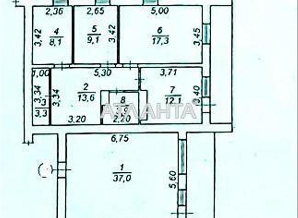 Багатокімнатна квартира за адресою вул. Грушевського Михайла (площа 114 м²) - Atlanta.ua - фото 7