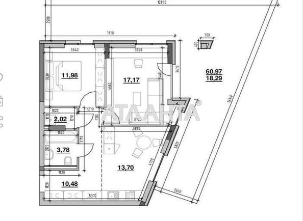 2-кімнатна квартира за адресою вул. Залізнична (площа 77,4 м²) - Atlanta.ua