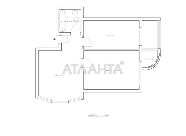 2-комнатная квартира по адресу ул. Кондратюка Юрия (площадь 60 м²) - Atlanta.ua - фото 27