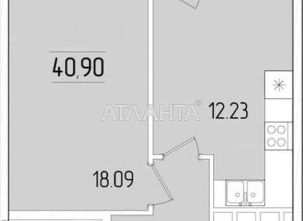 1-кімнатна квартира за адресою вул. Краснова (площа 40,9 м²) - Atlanta.ua - фото 3