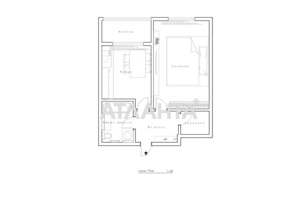 1-кімнатна квартира за адресою Глушко ак. Пр. (площа 35 м²) - Atlanta.ua - фото 19