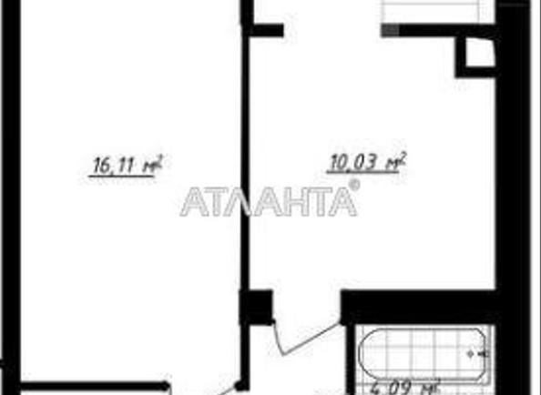 1-комнатная квартира по адресу ул. Сахарова (площадь 42,6 м²) - Atlanta.ua - фото 2