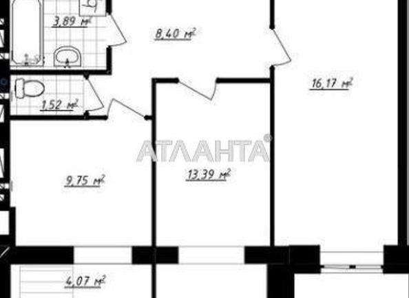 2-комнатная квартира по адресу ул. Сахарова (площадь 56,9 м²) - Atlanta.ua