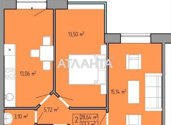 2-комнатная квартира по адресу Небесной Сотни пр. (площадь 54 м²) - Atlanta.ua - фото 8