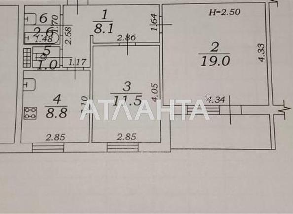 2-комнатная квартира по адресу Небесной Сотни пр. (площадь 51 м²) - Atlanta.ua - фото 11