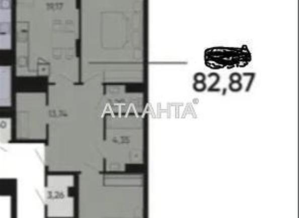 2-кімнатна квартира за адресою вул. Раковського (площа 82,9 м²) - Atlanta.ua - фото 3