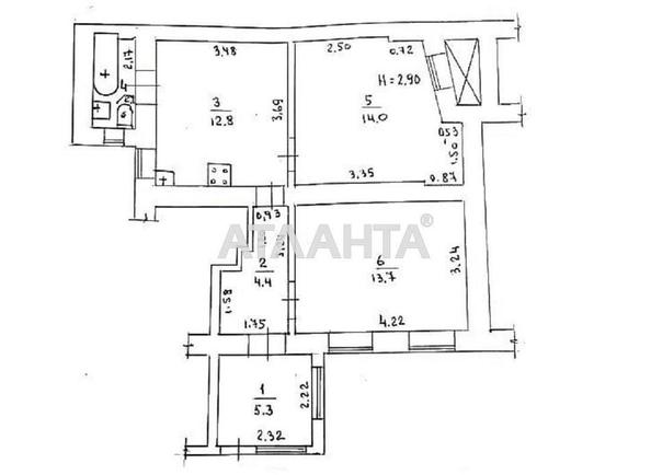 2-кімнатна квартира за адресою вул. Коблевська (площа 52,5 м²) - Atlanta.ua - фото 2