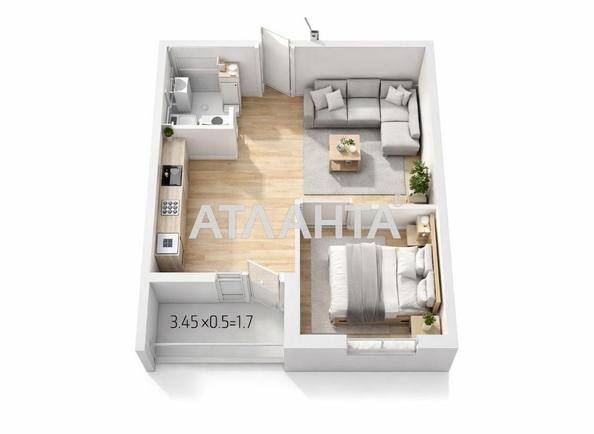 1-кімнатна квартира за адресою вул. Краснова (площа 41,5 м²) - фото 8 1-кімнатна квартира за адресою вул. Краснова (площа 41,5 м²) - Atlanta.ua - фото 8