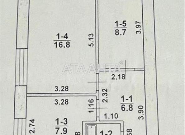 2-кімнатна квартира за адресою вул. Різдвяна (площа 38,9 м²) - Atlanta.ua - фото 10
