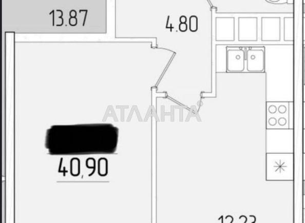 1-room apartment apartment by the address st. Krasnova (area 40,9 m²) - Atlanta.ua - photo 5