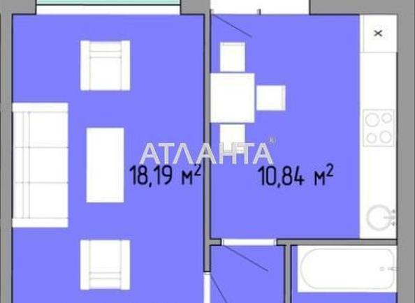 1-room apartment apartment by the address st. Nebesnoy Sotni pr Zhukova marsh pr Leninskoy iskry pr (area 38 m²) - Atlanta.ua - photo 18